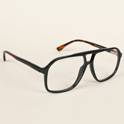 Voyage Maverick Shine Black Wayfarer Eyeglasses for Men & Women - MG4800-C1