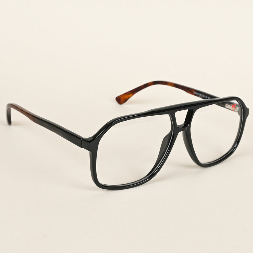 Voyage Maverick Shine Black Wayfarer Eyeglasses for Men & Women - MG4800-C1