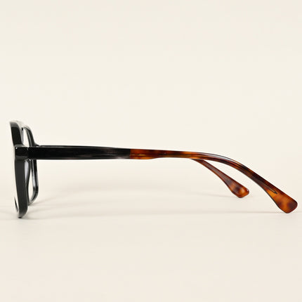 Voyage Maverick Shine Black Wayfarer Eyeglasses for Men & Women - MG4800-C1