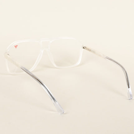Voyage Maverick Transparent Wayfarer Eyeglasses for Men & Women - MG4806-C7