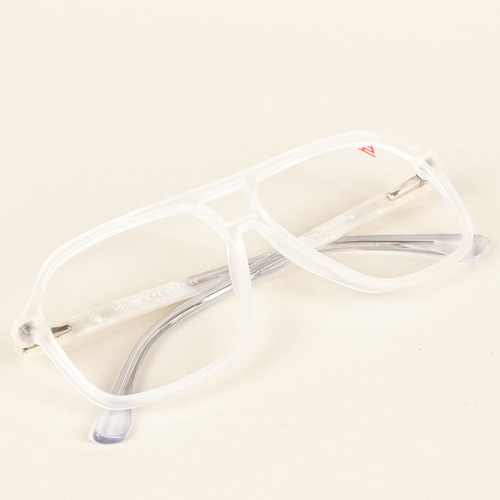 Voyage Maverick Transparent Wayfarer Eyeglasses for Men & Women - MG4806-C7
