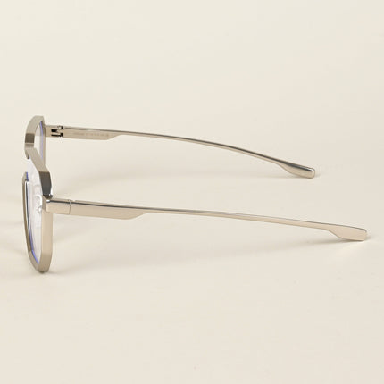 Voyage Goat Silver Wayfarer Eyeglasses for Men & Women - MG5163-C1