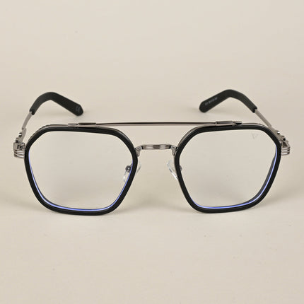 Voyage Black & Grey Wayfarer Eyeglasses for Men & Women - MG5167-C2