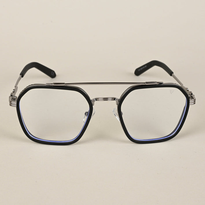 Voyage Black & Grey Wayfarer Eyeglasses for Men & Women - MG5167-C2