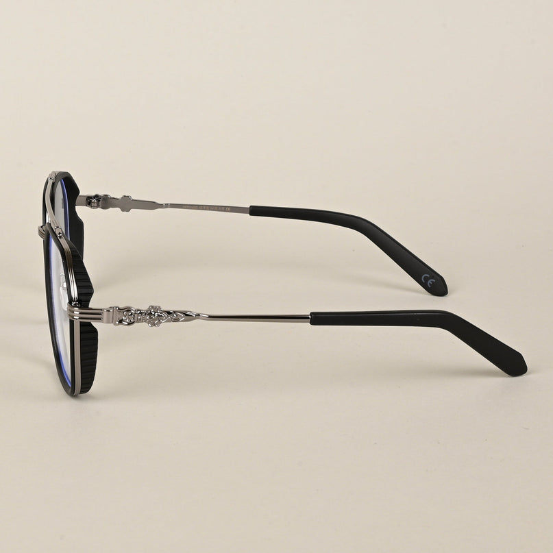 Voyage Black & Grey Wayfarer Eyeglasses for Men & Women - MG5167-C2