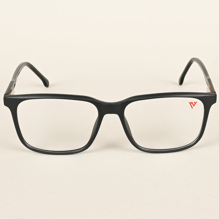 Voyage Matt Black Square Eyeglasses for Men & Women - MG4773-C2