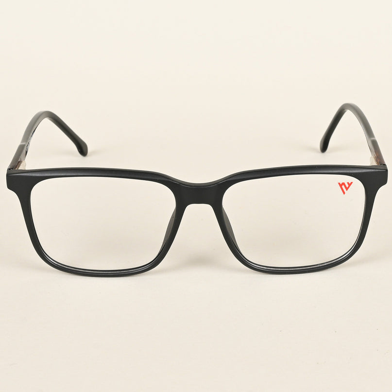 Voyage Matt Black Square Eyeglasses for Men & Women - MG4773-C2