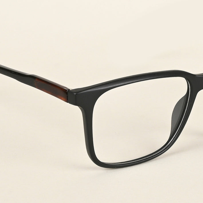 Voyage Matt Black Square Eyeglasses for Men & Women - MG4773-C2