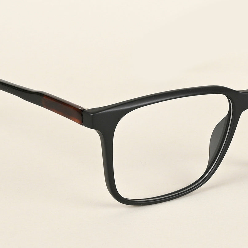 Voyage Matt Black Square Eyeglasses for Men & Women - MG4773-C2