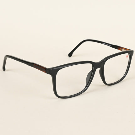 Voyage Matt Black Square Eyeglasses for Men & Women - MG4773-C2