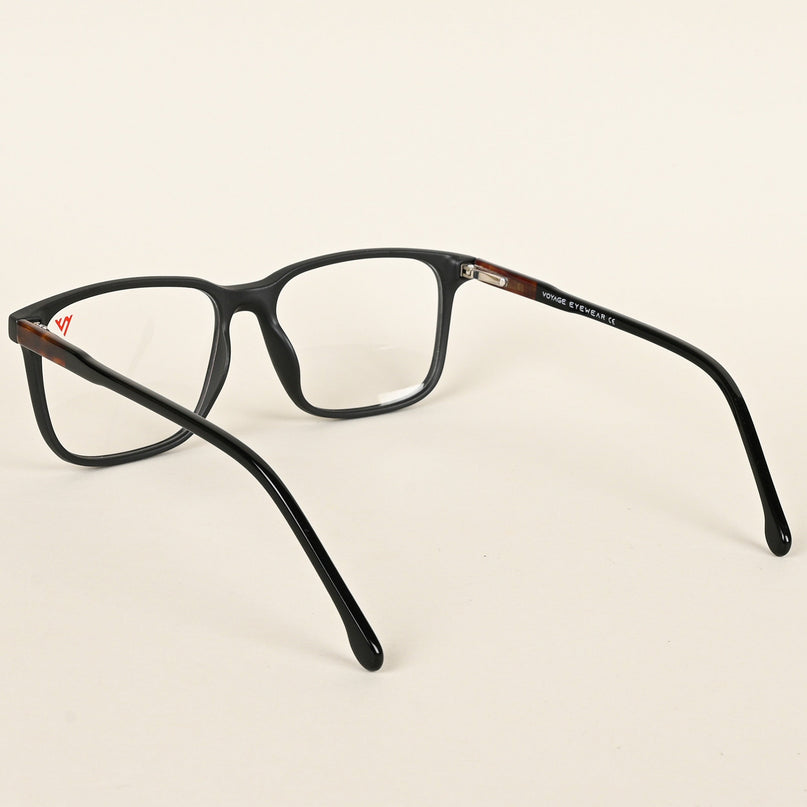 Voyage Matt Black Square Eyeglasses for Men & Women - MG4773-C2