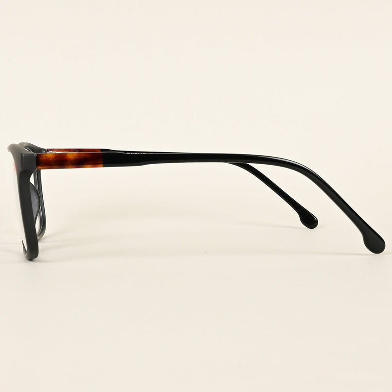 Voyage Matt Black Square Eyeglasses for Men & Women - MG4773-C2