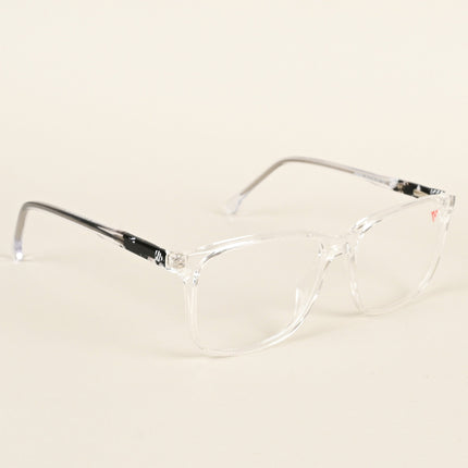 Voyage Transparent & Black Square Eyeglasses for Men & Women - MG4774-C3