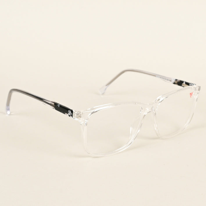 Voyage Transparent & Black Square Eyeglasses for Men & Women - MG4774-C3