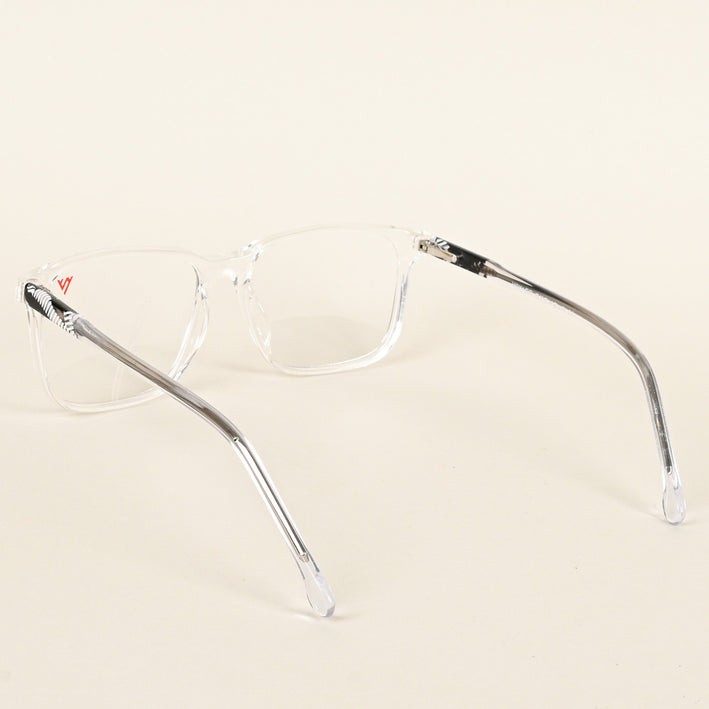 Voyage Transparent & Black Square Eyeglasses for Men & Women - MG4774-C3