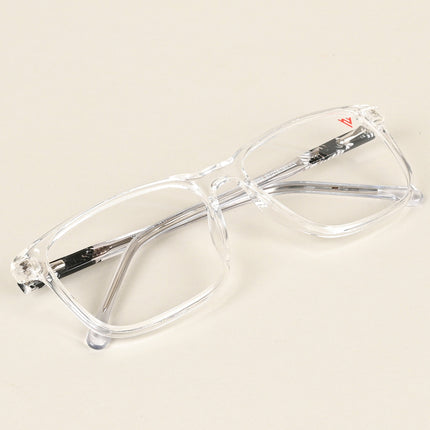 Voyage Transparent & Black Square Eyeglasses for Men & Women - MG4774-C3