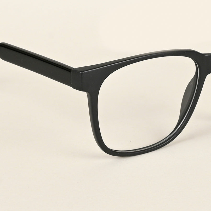 Voyage Matt Black Square Eyeglasses for Men & Women - MG4780-C2