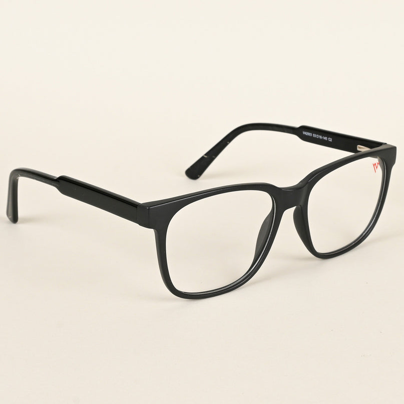 Voyage Matt Black Square Eyeglasses for Men & Women - MG4780-C2