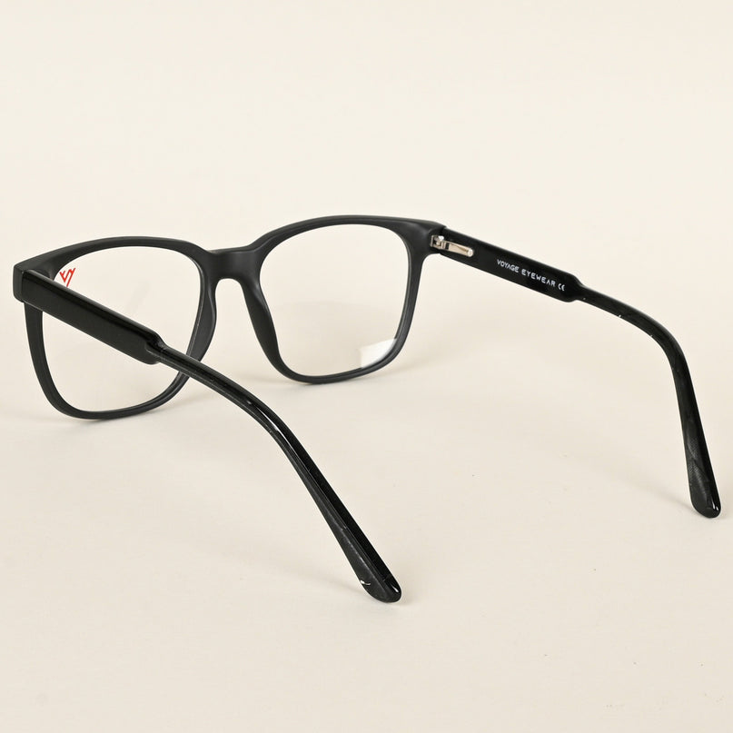 Voyage Matt Black Square Eyeglasses for Men & Women - MG4780-C2
