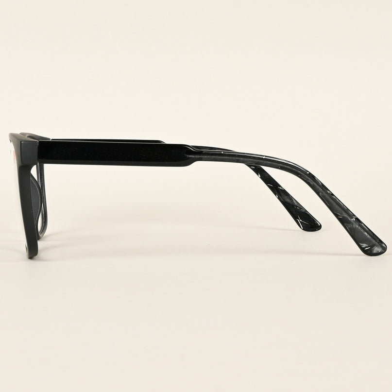 Voyage Matt Black Square Eyeglasses for Men & Women - MG4780-C2