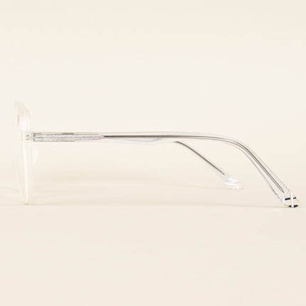 Voyage Transparent & Grey Geometric Eyeglasses for Men & Women - MG4799-C7