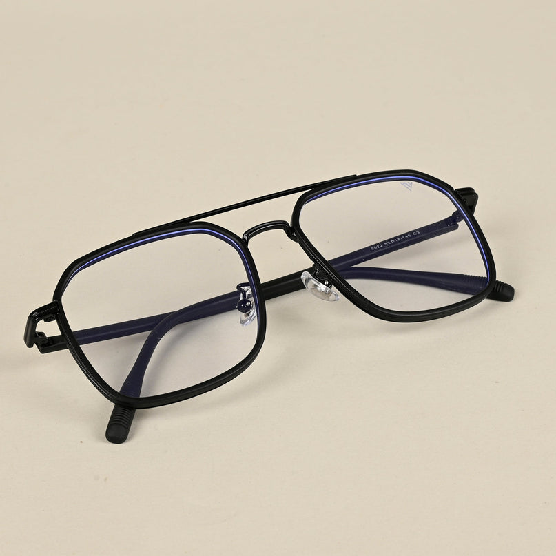 Voyage Maverick Black Wayfarer Eyeglasses for Men & Women - MG5135-C4