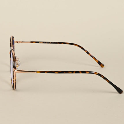 Voyage Demi Brown & Rose Gold Wayfarer Eyeglasses for Men & Women - MG5131-C3