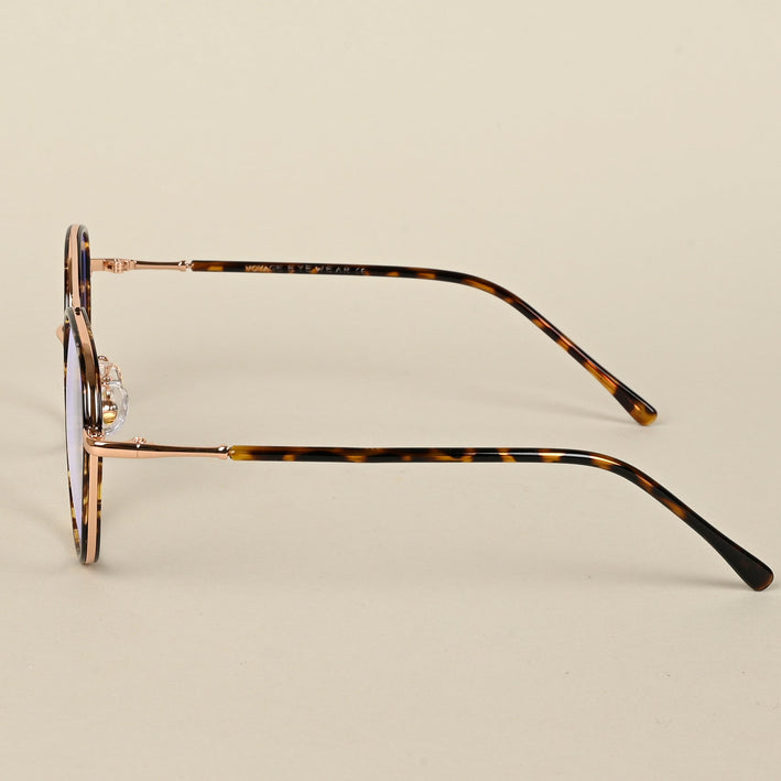 Voyage Demi Brown & Rose Gold Wayfarer Eyeglasses for Men & Women - MG5131-C3