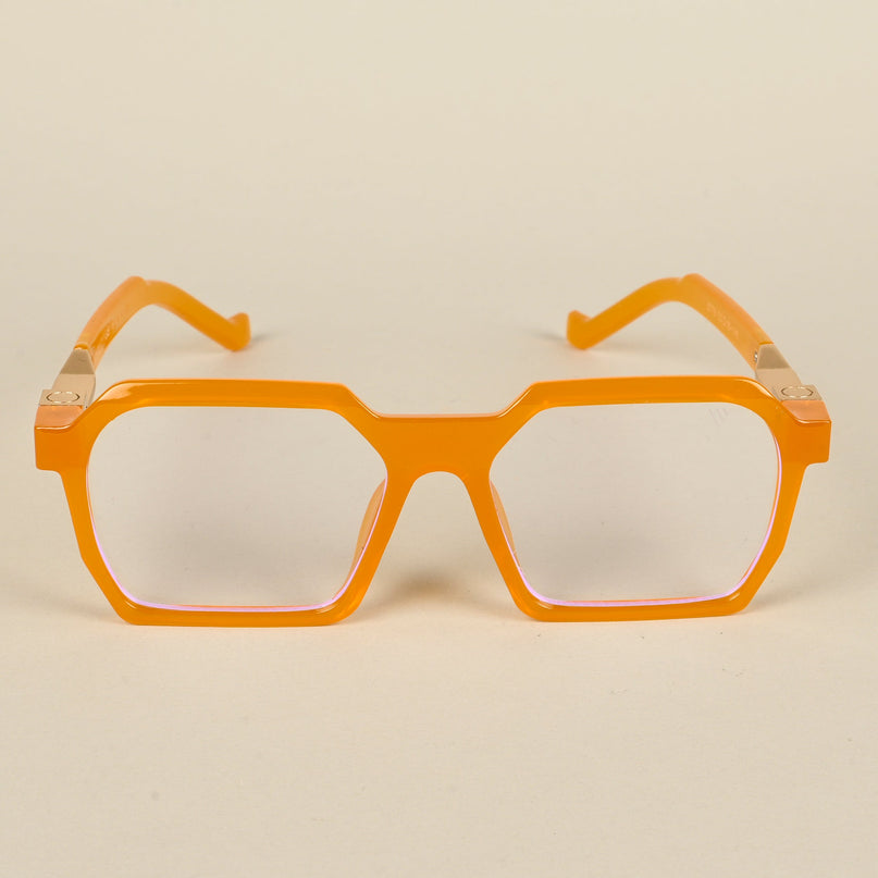 Voyage Orange Square Eyeglasses for Men & Women - MG5063-C4