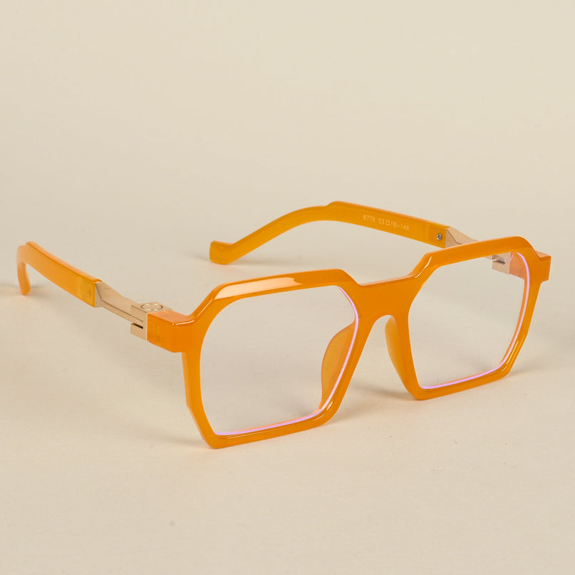 Voyage Orange Square Eyeglasses for Men & Women - MG5063-C4