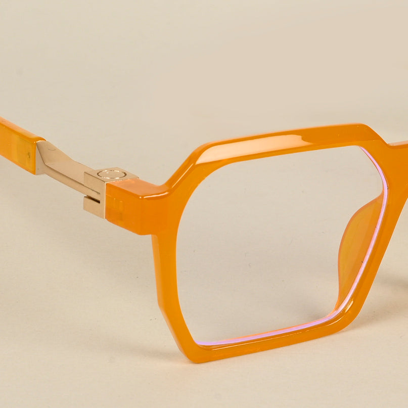 Voyage Orange Square Eyeglasses for Men & Women - MG5063-C4