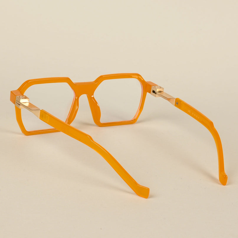 Voyage Orange Square Eyeglasses for Men & Women - MG5063-C4