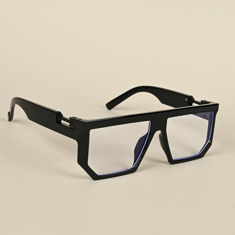 Voyage Shine Black Wayfarer Eyeglasses for Men & Women - MG5065-C1