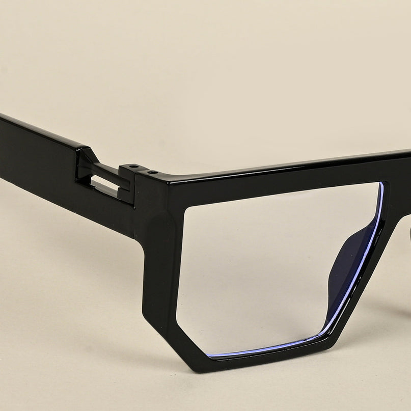 Voyage Shine Black Wayfarer Eyeglasses for Men & Women - MG5065-C1