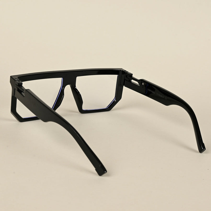 Voyage Shine Black Wayfarer Eyeglasses for Men & Women - MG5065-C1