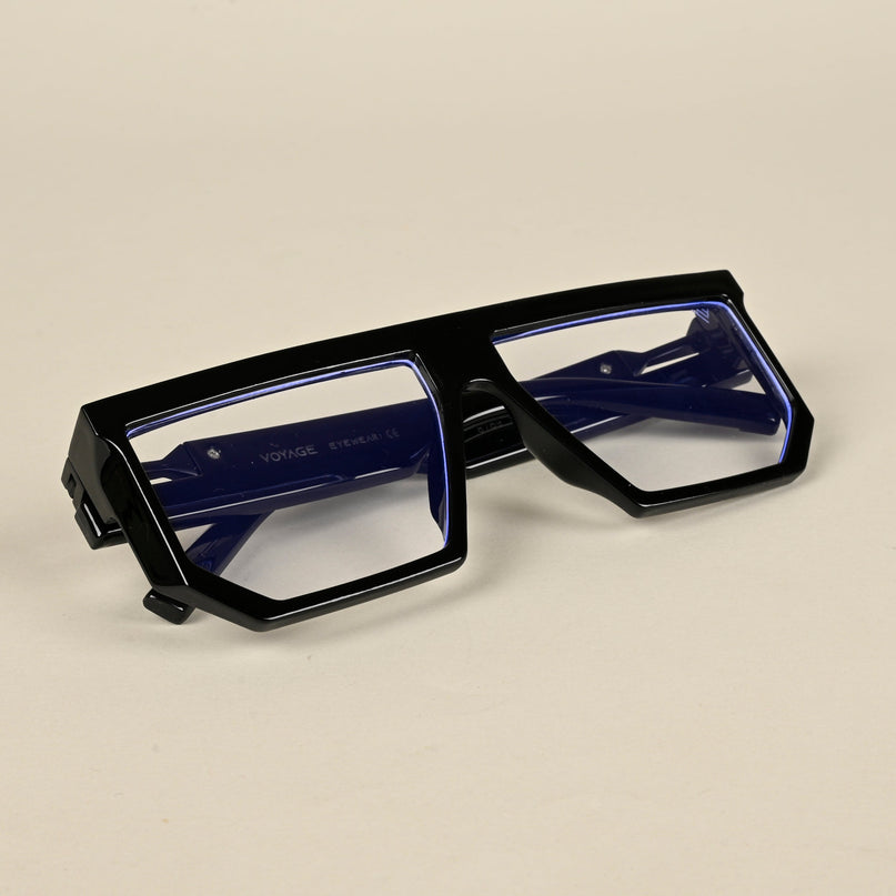 Voyage Shine Black Wayfarer Eyeglasses for Men & Women - MG5065-C1