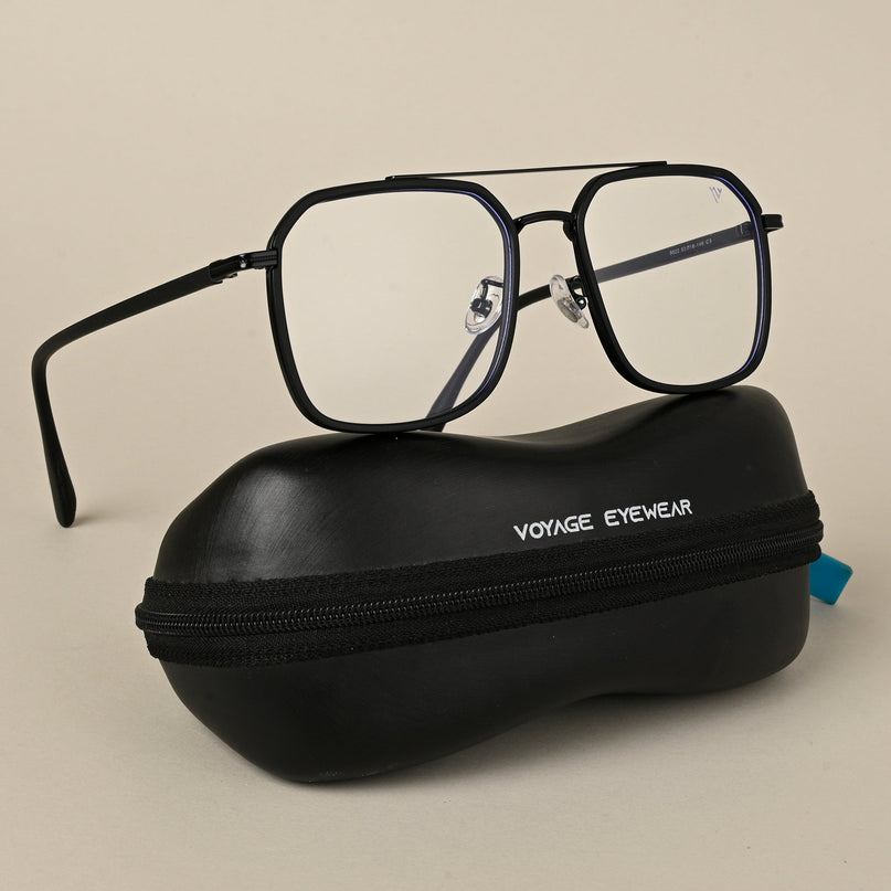 Voyage Maverick Black Wayfarer Eyeglasses for Men & Women - MG5135-C4