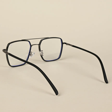 Voyage Maverick Black & Grey Wayfarer Eyeglasses for Men & Women - MG5116-C4