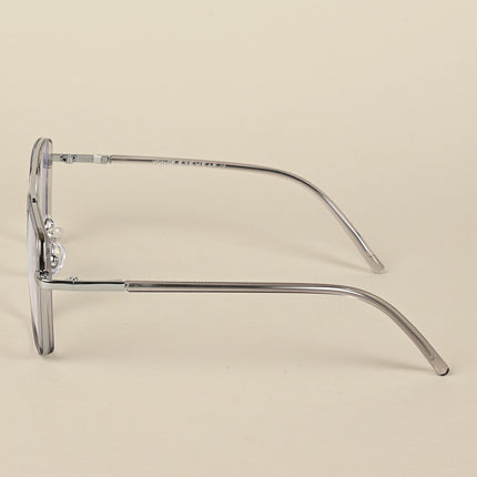 Voyage Maverick Grey & Silver Wayfarer Eyeglasses for Men & Women - MG5115-C3