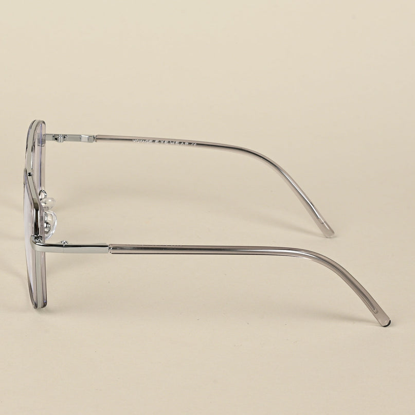 Voyage Maverick Grey & Silver Wayfarer Eyeglasses for Men & Women - MG5115-C3