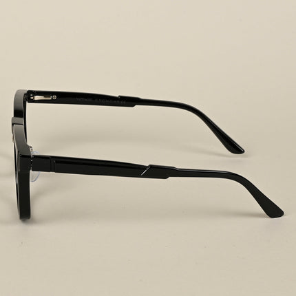 Voyage Black & Silver Square Eyeglasses for Men & Women - MG5073-C1