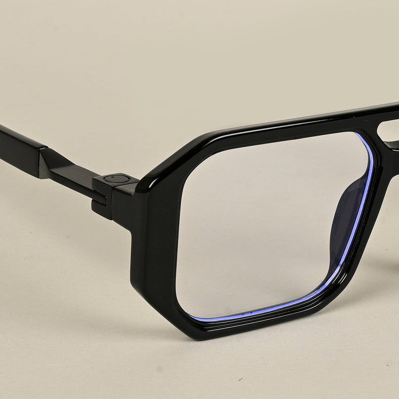 Voyage Goat Shine Black Wayfarer Eyeglasses for Men & Women - MG5070-C1