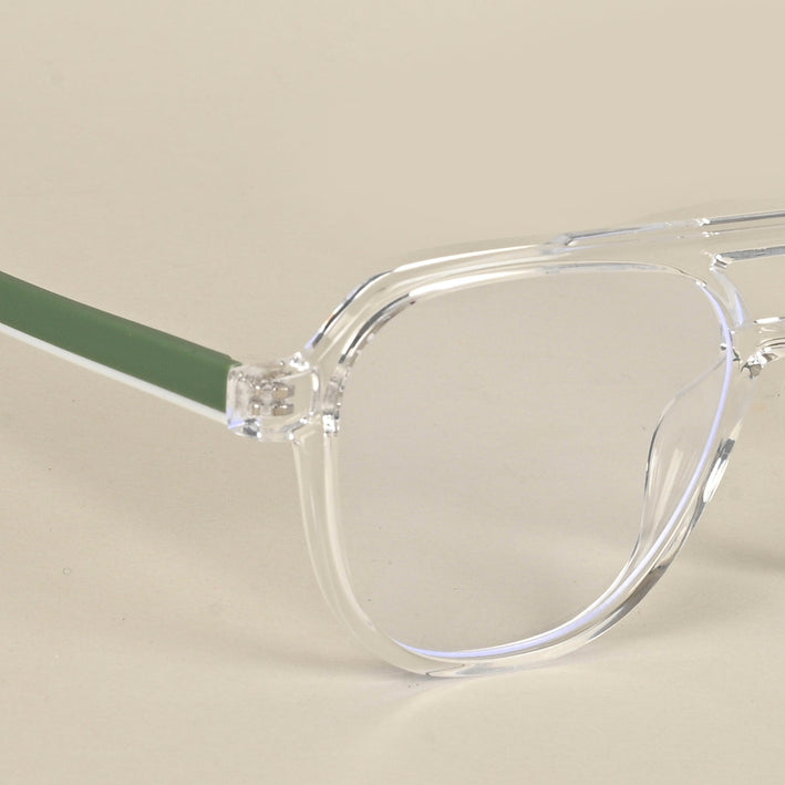 Voyage Maverick Transparent Wayfarer Eyeglasses for Men & Women - MG5083-C3
