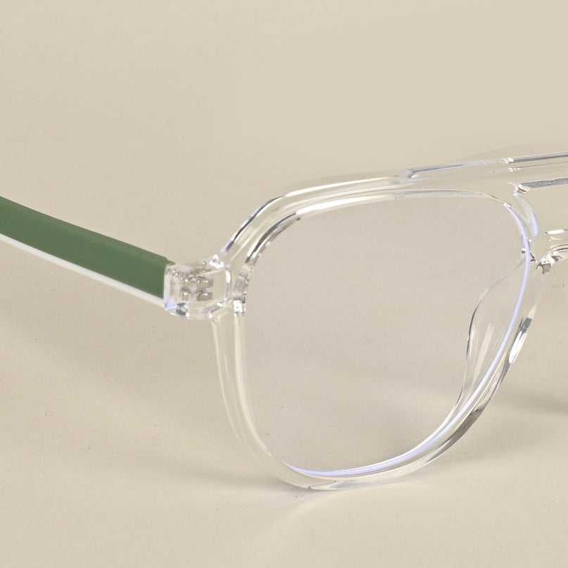Voyage Maverick Transparent Wayfarer Eyeglasses for Men & Women - MG5083-C3