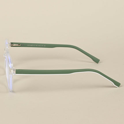 Voyage Maverick Transparent Wayfarer Eyeglasses for Men & Women - MG5083-C3