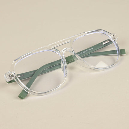 Voyage Maverick Transparent Wayfarer Eyeglasses for Men & Women - MG5083-C3
