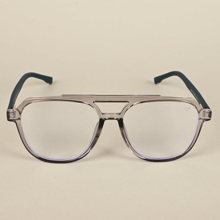 Voyage Maverick Transparent Grey Wayfarer Eyeglasses for Men & Women - MG5082-C2