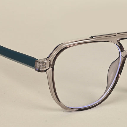 Voyage Maverick Transparent Grey Wayfarer Eyeglasses for Men & Women - MG5082-C2