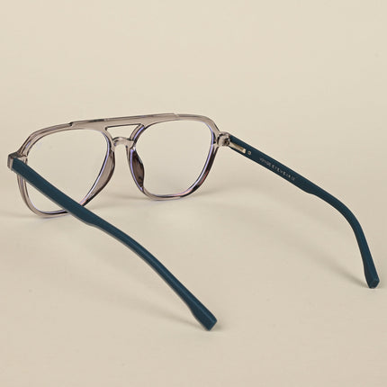 Voyage Maverick Transparent Grey Wayfarer Eyeglasses for Men & Women - MG5082-C2