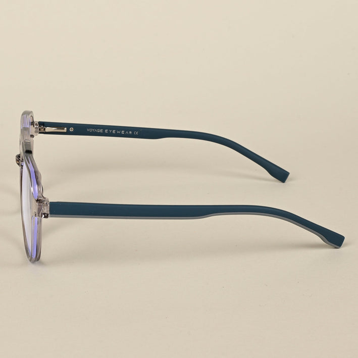 Voyage Maverick Transparent Grey Wayfarer Eyeglasses for Men & Women - MG5082-C2